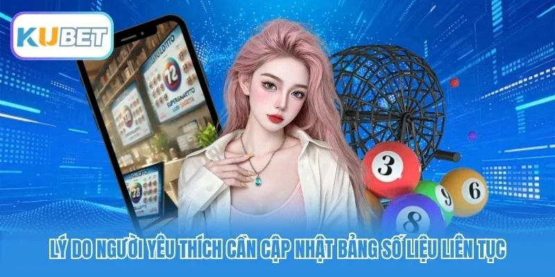 Lý do người yêu thích cần cập nhật bảng số liệu liên tục Lý do người yêu thích cần cập nhật bảng số liệu liên tục